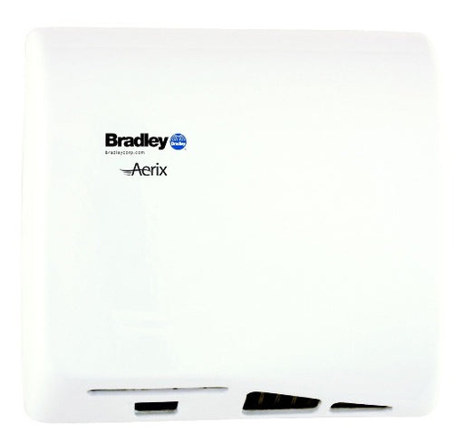 Bradley Aerix Model 2902-28 Cast Iron White Epoxy Universal Voltage ADA-Our Hand Dryer Manufacturers-Bradley-Allied Hand Dryer