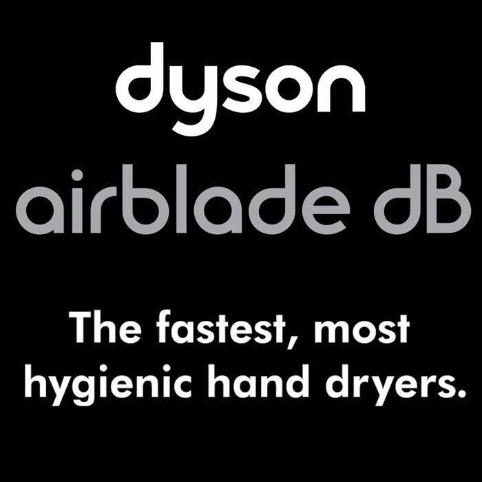 Dyson Airblade AB14 dB Series Hand Dryer in Steel-Gray-Our Hand Dryer Manufacturers-Dyson-Low Voltage (110V/120V), #301853-01-Allied Hand Dryer