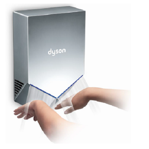 Dyson Airblade AB12 V Series Hand Dryer in Sprayed Nickel-Our Hand Dryer Manufacturers-Dyson-Low Voltage (110V/120V), #307174-01-Allied Hand Dryer