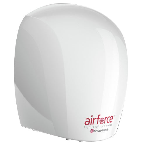 WORLD DRYER® J48-974 Airforce™ Hand Dryer - White Epoxy on Aluminum (50 Hz ONLY - NOT for use in North America)-Our Hand Dryer Manufacturers-World Dryer-J48-974 AIRFORCE (220/240V - 50 HZ) NOT FOR SALE-Allied Hand Dryer