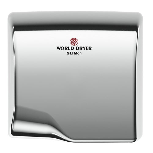 WORLD DRYER® L-972 SLIMdri® Polished (Bright) Stainless Steel ***DISCONTINUED*** Available in LIMITED QUANTITIES - Please see WORLD L-973A or Q-972A2