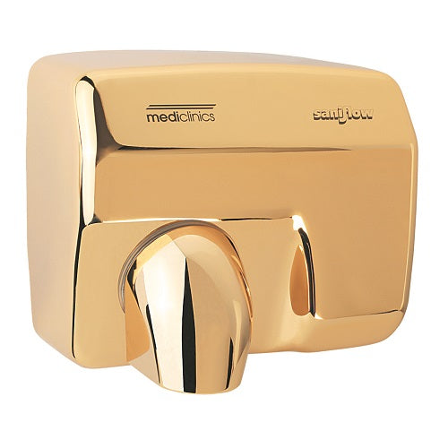 Saniflow® E88AO-UL AUTOMATIC Hand Dryer - Steel Cover with Gold Plated Finish-Our Hand Dryer Manufacturers-Saniflow-Allied Hand Dryer