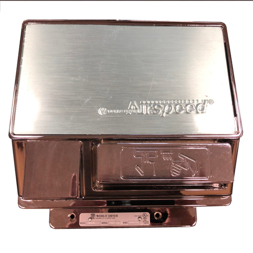 <strong>CLICK HERE FOR PARTS</strong> for the WA126-001 WORLD AirSpeed (110V/120V) Chrome Push-Button Hand Dryer-Hand Dryer Parts-World Dryer-Allied Hand Dryer