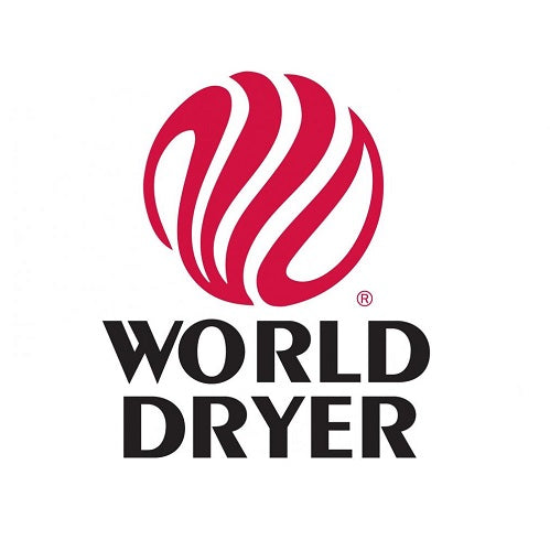 WORLD DRYER® B7-974 Airstyle™ Model B Series Hair Dryer - Cast-Iron White Finish Push Button Surface-Mounted (277V)-Our Hand Dryer Manufacturers-World Dryer-277 volt hard wired-Allied Hand Dryer