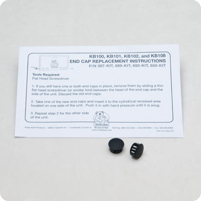 387-KIT - Black End Cap Kit for KB102