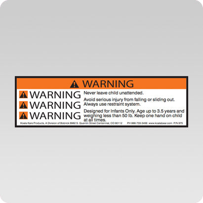 975 - Warning Label for all BCS's