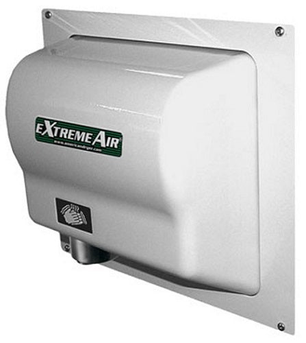 AMERICAN DRYER® ADA-W Recess Kit (Wall Box + Face Plate) - Stainless Steel with White Epoxy (HAND DRYER NOT INCLUDED)