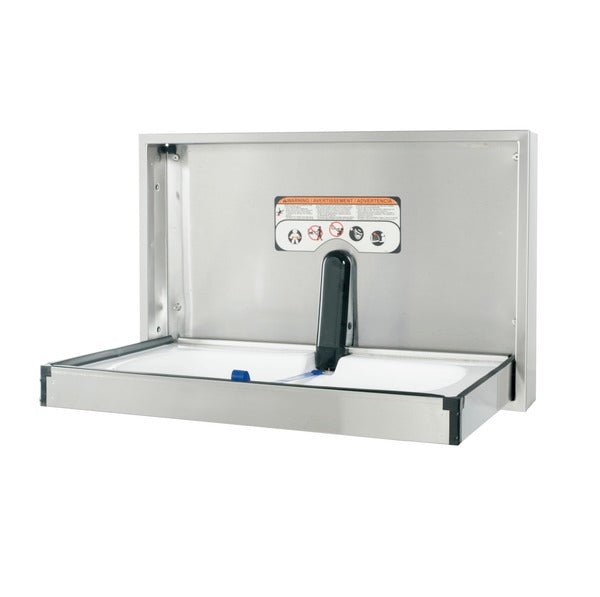 Foundations 100SS-R Recess-Mounted, Horizontal-Folding Full Stainless Steel Baby Changing Station-Our Baby Changing Stations Manufacturers-Foundations-Allied Hand Dryer