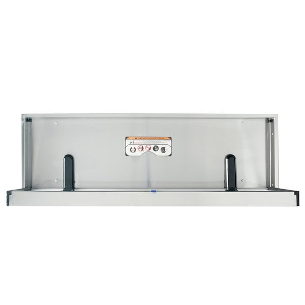 Foundations 100SSE-SM Surface-Mounted, Horizontal-Folding Full Stainless Steel Adult / Special Needs Changing Station-Our Baby Changing Stations Manufacturers-Foundations-Allied Hand Dryer