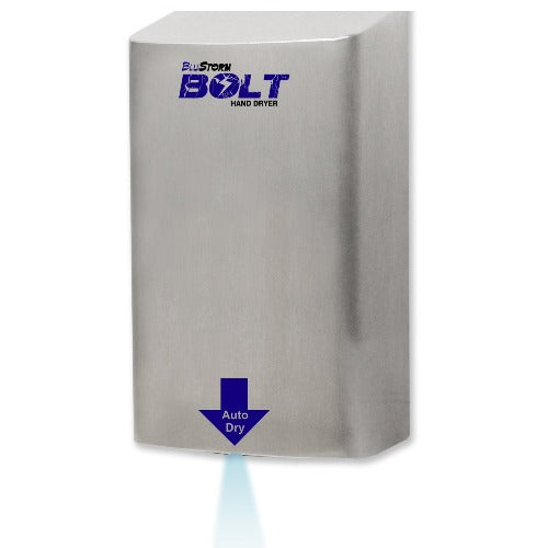BluStorm Bolt HD0923-09 ADA Fast Dry Hand Dryer, Brushed Stainless Steel-Our Hand Dryer Manufacturers-Palmer Fixture-Allied Hand Dryer