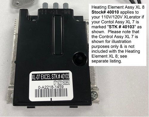 Excel XL-W XLerator REPLACEMENT HEATING ELEMENT (110V/120V) - Part Ref. XL 8 / Stock# 40010**-Hand Dryer Parts-Excel-Allied Hand Dryer