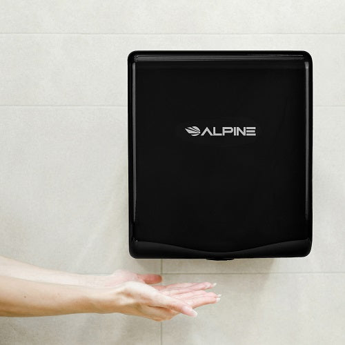 ALPINE 405-10-BLA WILLOW ADA Compliant Black Stainless Steel High-Speed Hand Dryer-Our Hand Dryer Manufacturers-Alpine Industries-Allied Hand Dryer