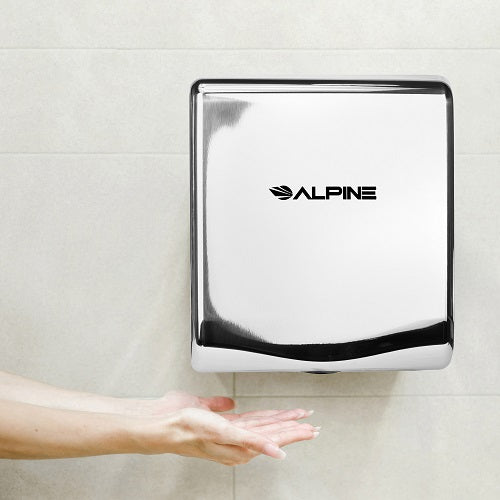 ALPINE 405-10-CHR WILLOW ADA Compliant Chrome Stainless Steel High-Speed Hand Dryer-Our Hand Dryer Manufacturers-Alpine Industries-Allied Hand Dryer