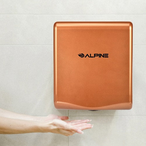 ALPINE 405-10-COP WILLOW ADA Compliant Coffee Stainless Steel High-Speed Hand Dryer-Our Hand Dryer Manufacturers-Alpine Industries-Allied Hand Dryer