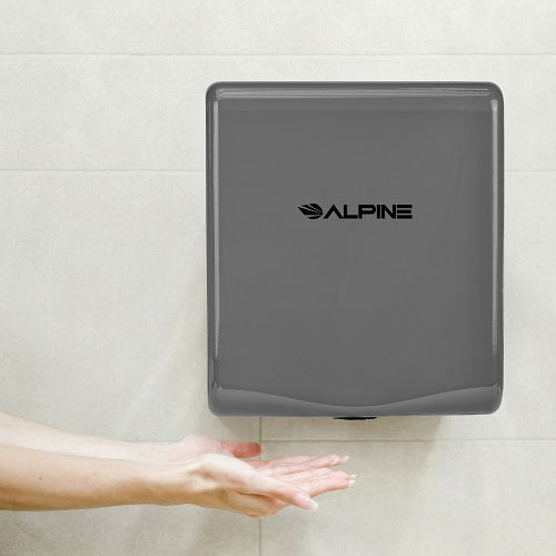 ALPINE 405-10-GRY WILLOW ADA Compliant Gray Stainless Steel High-Speed Hand Dryer-Our Hand Dryer Manufacturers-Alpine Industries-Allied Hand Dryer