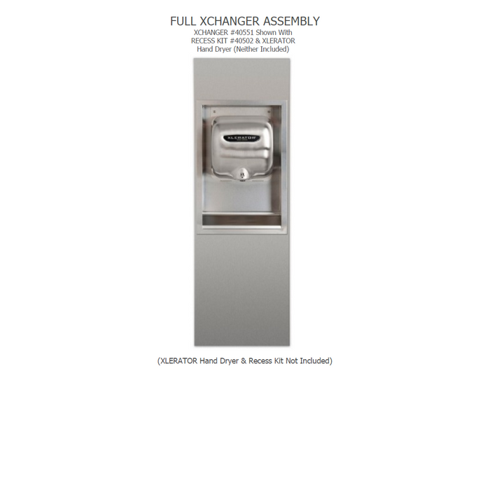 40551, Excel XLERATOR ADA Height Xchanger Only (40502 ADA Compliant Recess Kit NOT INCLUDED)-Our Hand Dryer Manufacturers-Excel-Allied Hand Dryer