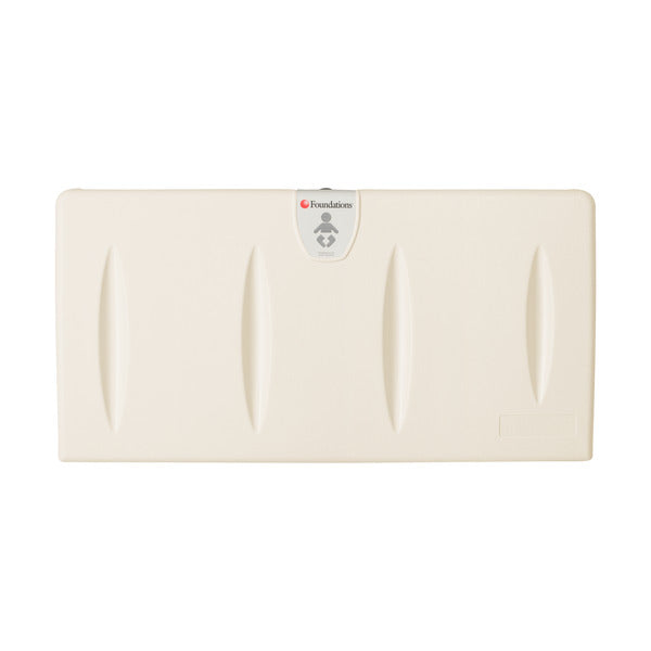 Foundations Model 5210089 Surface-Mounted, Horizontal-Folding Cream Baby Changing Station-Our Baby Changing Stations Manufacturers-Foundations-Allied Hand Dryer
