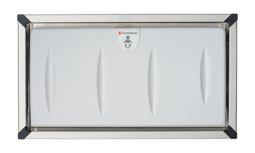 Foundations Model 5240259 Recess-Mounted, Horizontal-Folding Baby Changing Station with Stainless Steel Flange-Our Baby Changing Stations Manufacturers-Foundations-Allied Hand Dryer
