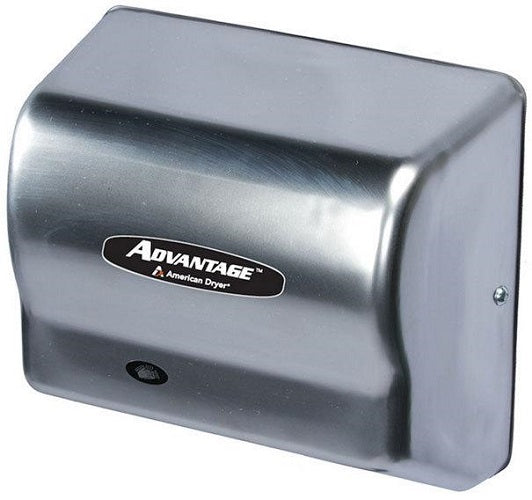 AD90-SS, American Dryer Advantage HAND DRYER - Satin Stainless Steel - Auto - Universal Voltage-Our Hand Dryer Manufacturers-American Dryer-Hand Dryer (100-240V)-Allied Hand Dryer