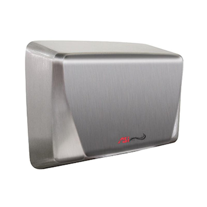 ASI 0199 TURBO ADA™ , Surface-Mounted ADA Compliant, Automatic High Speed Hand Dryer-Our Hand Dryer Manufacturers-ASI (American Specialties, Inc.)-120 VAC, 50/60 Hz-Satin Stainless Steel-Allied Hand Dryer