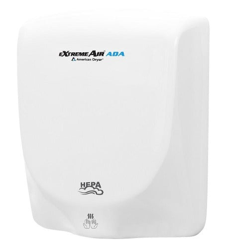 AXT-DW, eXtremeAir ADA American Dryer Aluminum White Epoxy Universal Voltage ADA-Our Hand Dryer Manufacturers-American Dryer-Allied Hand Dryer