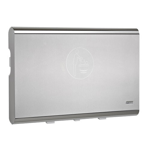 Saniflow® CP0016HCS BabyMedi® Baby Changing Station - Stainless Steel & White Vertical Surface-Mounted-Our Baby Changing Stations Manufacturers-Saniflow-Allied Hand Dryer