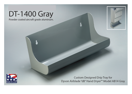 Dyson DT-1400 Drip Tray for Use with dB Airblade Model AB14-Our Hand Dryer Manufacturers-Dyson-GRAY-Allied Hand Dryer