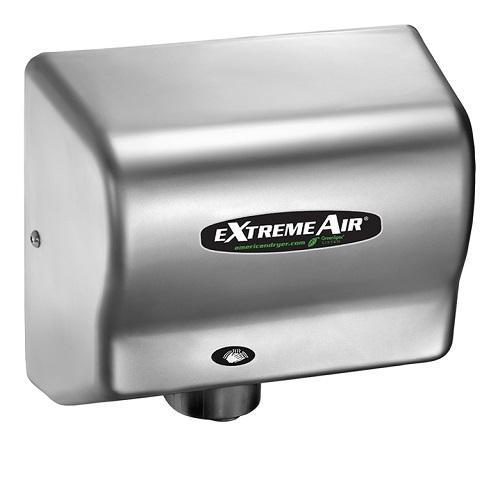 EXT7-C, American eXtremeAir - Steel Satin Chrome - Energy Efficient ECO (No Heat) - Universal Voltage - Automatic-Our Hand Dryer Manufacturers-American Dryer-Allied Hand Dryer