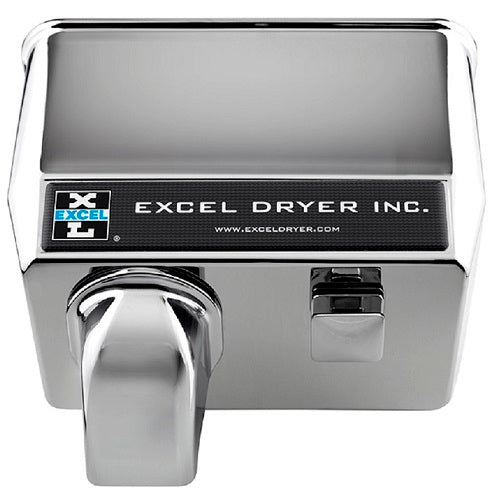 76-C, Excel Dryer Hands-On (Push-Button) Chrome Hand Dryer-Our Hand Dryer Manufacturers-Excel-110/120 Volt-Allied Hand Dryer