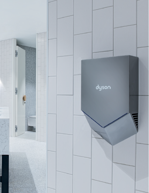 DYSON® Airblade™ AB12 V Series Hand Dryer in Sprayed Nickel **DISCONTINUED** No Longer Available; Replaced by the DYSON HU02 V (SKU# 307174-01 / 307172-01)