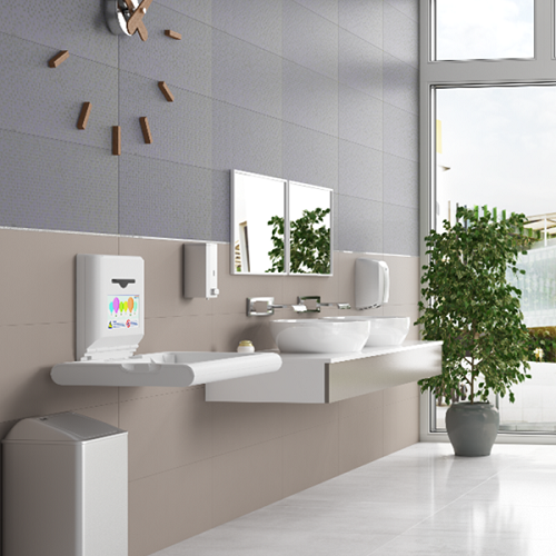 Saniflow® CP0016H BabyMedi® Baby Changing Station - White Horizontal Surface-Mounted-Our Baby Changing Stations Manufacturers-Saniflow-Allied Hand Dryer