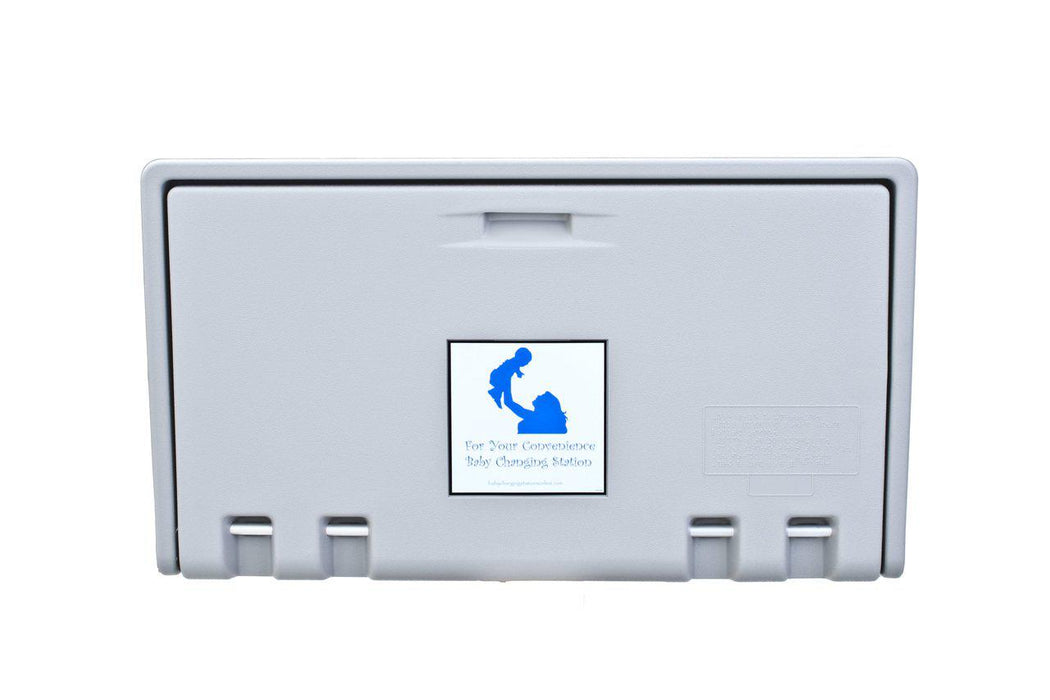 AHD 100-01 Gray Horizontal Baby Changing Station-Our Baby Changing Stations Manufacturers-AHD-Allied Hand Dryer