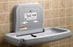 Koala Kare® KB200-01SS - Surface Horizontal Grey Baby Changing Station with Stainless Steel Veneer