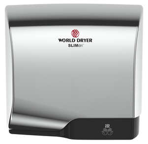 <strong>CLICK HERE FOR PARTS</strong> for the L-970 SLIMdri World Dryer Automatic Polished Chrome on Aluminum-Hand Dryer Parts-World-Allied Hand Dryer