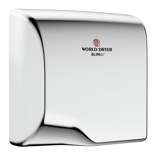 WORLD DRYER® L-972 SLIMdri® Polished (Bright) Stainless Steel ***DISCONTINUED*** Available in LIMITED QUANTITIES - Please see WORLD L-973A or Q-972A2