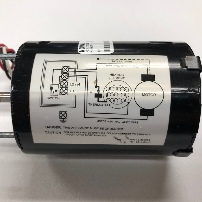 ASI AUTOMATIK (208V-240V) TRADITIONAL Series NO TOUCH Model MOTOR (Part# 005240)-Hand Dryer Parts-ASI (American Specialties, Inc.)-Allied Hand Dryer