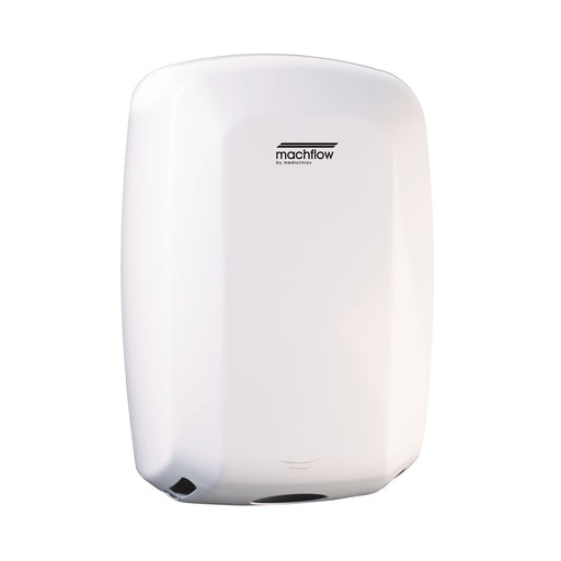 Saniflow® M09A-UL-ION MACHFLOW® PLUS Hand Dryer - White Epoxy on Steel High-Speed HEPA Ionizer Universal Voltage
