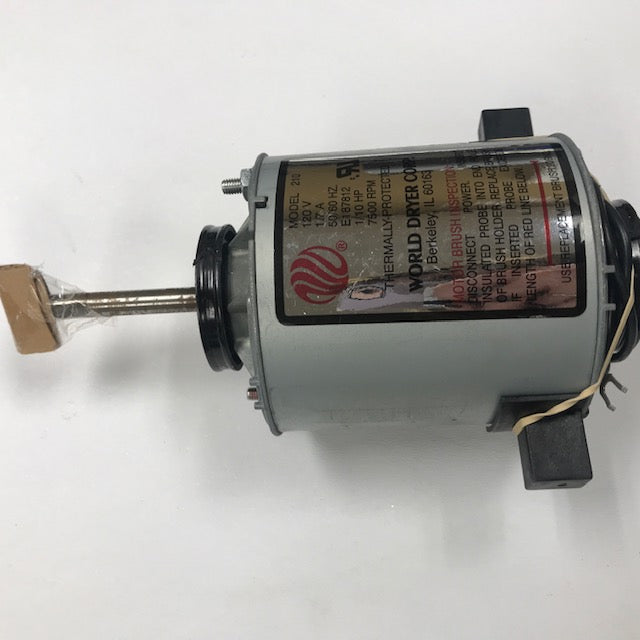 WORLD A5-974 (115V - 20 Amp) MOTOR ASSEMBLY with MOTOR BRUSHES (Part# 210K)-Hand Dryer Parts-World Dryer-Allied Hand Dryer