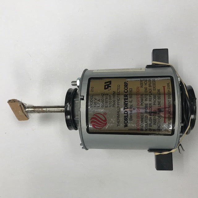 WORLD XRA52-Q974 (115V - 15 Amp) MOTOR ASSEMBLY with MOTOR BRUSHES (Part# 210K)-Hand Dryer Parts-World Dryer-Allied Hand Dryer
