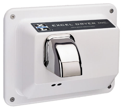 R76-IW, Excel Dryer Hands-Off Recessed White Metal Hand Dryer-Our Hand Dryer Manufacturers-Excel-110/120 Volt-Allied Hand Dryer
