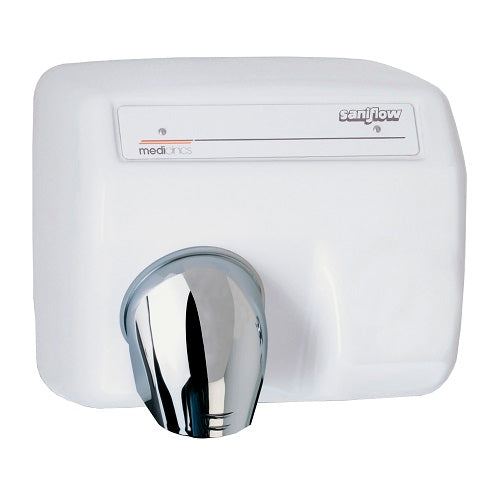 Saniflow® E85A-UL AUTOMATIC Hand Dryer - Cast Iron Cover with White Porcelain Enamel Finish-Our Hand Dryer Manufacturers-Saniflow-Allied Hand Dryer