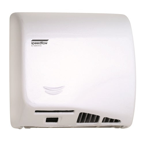 Saniflow® M06AF SPEEDFLOW® Hand Dryer - Cast Iron White Epoxy High-Speed Universal Voltage ADA-Our Hand Dryer Manufacturers-Saniflow-Allied Hand Dryer