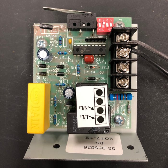 ASI 0113 TRADITIONAL Series Push-Button Model (208V-240V) CIRCUIT BOARD/MICRO SWITCH TIMER ASSY (Part# 055625)-Hand Dryer Parts-ASI (American Specialties, Inc.)-Allied Hand Dryer