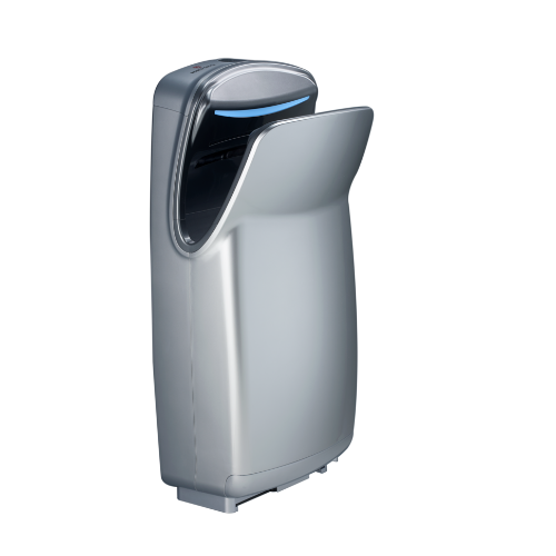 WORLD DRYER® V-649A VMAX® V2 - High-Speed, Surface-Mounted, Vertical Hands-Down-In 110V/120V SILVER (Replaces the Discontinued V-629A, V-639A, and V674A)-Our Hand Dryer Manufacturers-World Dryer-Allied Hand Dryer