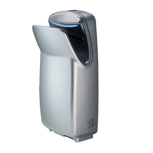 WORLD DRYER® V-649A VMAX® V2 - High-Speed, Surface-Mounted, Vertical Hands-Down-In 110V/120V SILVER (Replaces the Discontinued V-629A, V-639A, and V674A)-Our Hand Dryer Manufacturers-World Dryer-Allied Hand Dryer