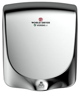 <strong>CLICK HERE FOR PARTS</strong> for the Q-972 VERDEdri World Dryer Automatic Polished Stainless Steel-Hand Dryer Parts-World-Allied Hand Dryer