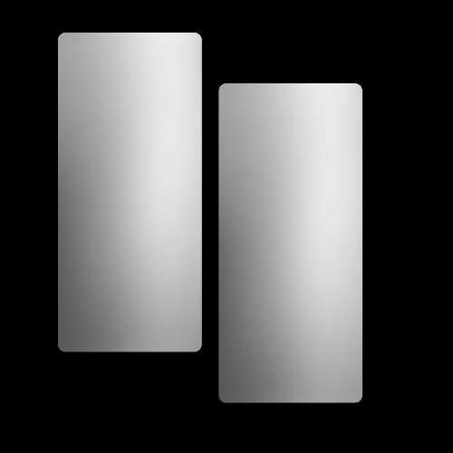 WORLD DRYER® Model# 37-10457K Wall Guard - Brushed (Satin) Stainless Steel-Our Hand Dryer Manufacturers-World Dryer-Part# 37-10457-2PK (Set of Two Stainless Wall Guard Panels)-Allied Hand Dryer