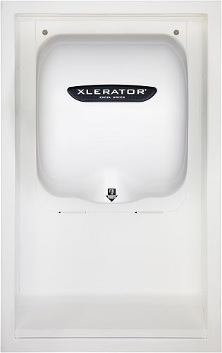40502, Excel XLERATOR White ADA Recess Kit (DOES NOT INCLUDE HAND DRYER)-Our Hand Dryer Manufacturers-Excel-White-Allied Hand Dryer