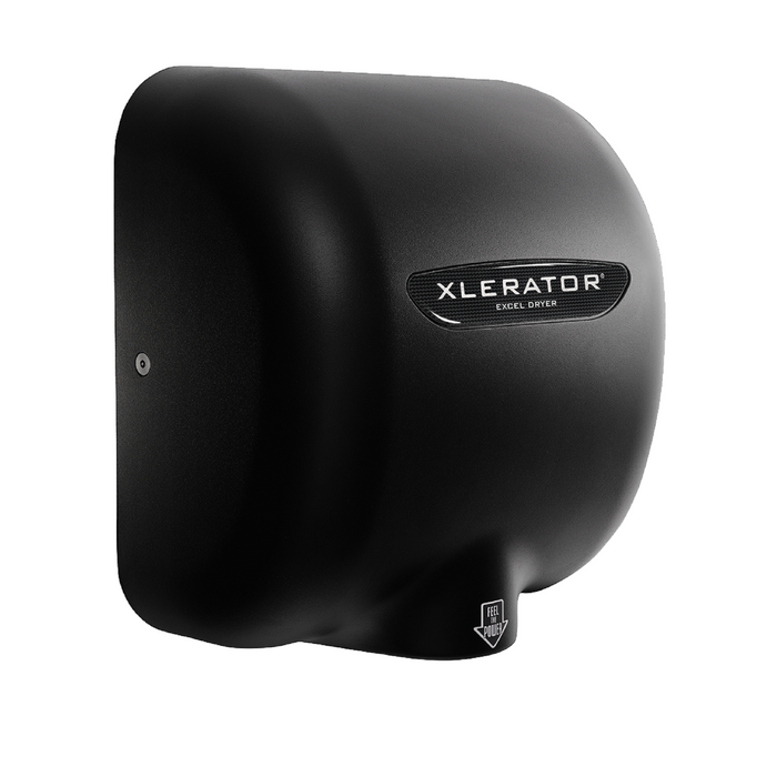 XL-BLH (XL-SPH), XLERATOR Excel Dryer with HEPA FILTER , XL-SPH in Matte Black Epoxy on Zinc Alloy-Our Hand Dryer Manufacturers-Excel-XL-BLH (XL-SPH), 110-120 Volt-Allied Hand Dryer