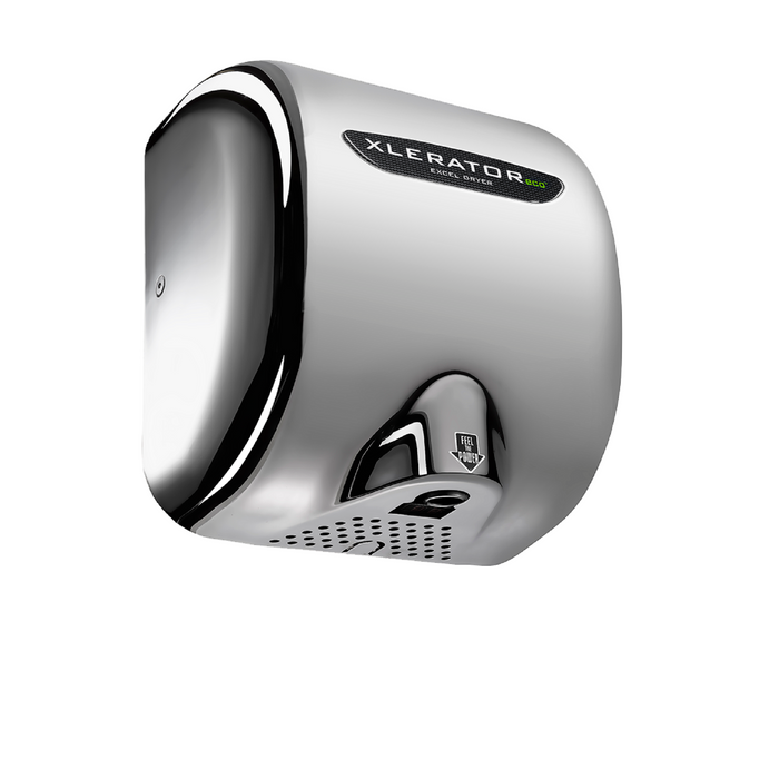 XL-CH-ECO, XLERATOReco with HEPA FILTER Excel Dryer (No Heat) Polished Chrome Platting on Zinc Alloy-Our Hand Dryer Manufacturers-Excel-XL-CH-ECO, 110-120 Volt-Allied Hand Dryer
